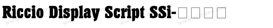 Riccio Display Script SSi字体转换
